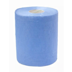 A blue autocut roll towel