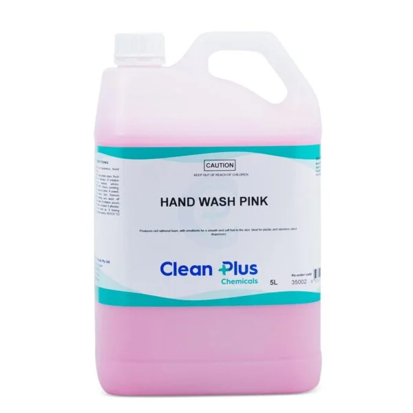 5 Litre bottle of Clean Plus Pink Hand Wash