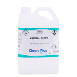 5 Litre bottle of Clean Plus Mineral Turps