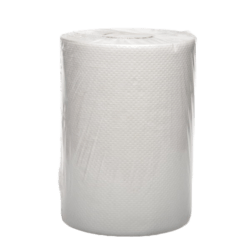 A white roll towel