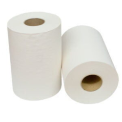 Two white deluxe TAD roll towels