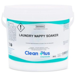 5KG bucket of Clean Plus Laundry Nappy Soaker