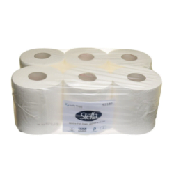 A pack of six Centre Pull Roll Towels