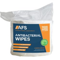 A pack of AFS Antibacterial WIpes