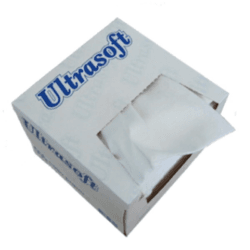 A box of Ultrasoft lint free wipes