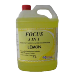 5 Litre bottle of Focus 3 in 1 Disinfectant Cleaner/ Deodorizer